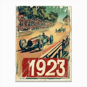 Aihrgdesign A Vintage Sports Poster For The Inaugural 24 Hour 5334cfd3 E40f 4775 9d8e D12a95be9044 0 Canvas Print