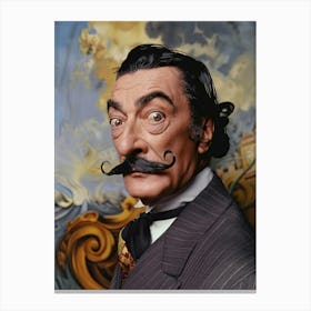 Portait Of Salvador Dali Canvas Print