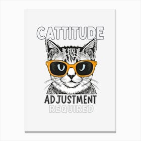 Shades of Sass: The Cool Cat Chronicles Canvas Print