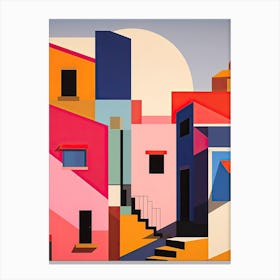 Cape Town, South Africa, Bold Outlines 4 Canvas Print