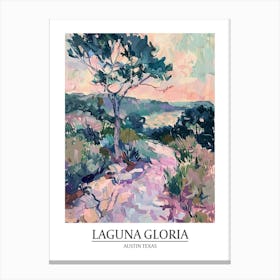 Laguna Gloria Austin Texas Oil Painting 1 Poster Canvas Print
