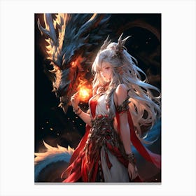 Dragon Girl Canvas Print