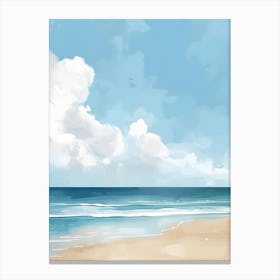 Beach Painting Canvas Print