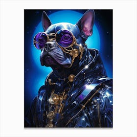 Steampunk French Bulldog Canvas Print