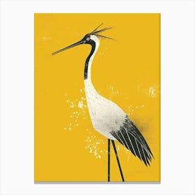 Yellow Crane 1 Canvas Print