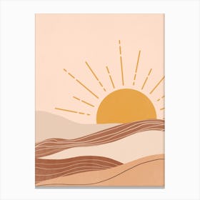 Desert Sunrise Canvas Print