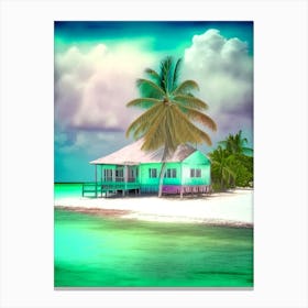 Belize Soft Colours Tropical Destination Canvas Print