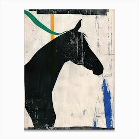 Horse 2 Cut Out Collage Canvas Print