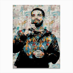 Aubrey Drake Graham Drake Canvas Print