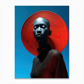 Fashion Fusion Nebula: Afro American Odyssey Canvas Print