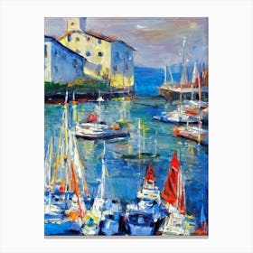 Port Of La Spezia Italy Abstract Block 2 harbour Canvas Print