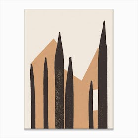 Cypresses Minimalism Canvas Print