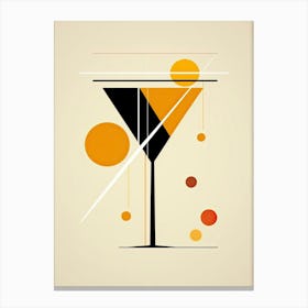 Mid Century Modern Sidecar Floral Infusion Cocktail 1 Canvas Print