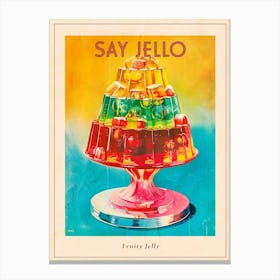 Fruity Jelly Vintage Cookbook Inspired 1 Poster Canvas Print