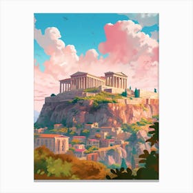 Acropolis Athens Greece Canvas Print