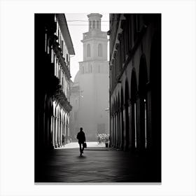 Modena, Italy,  Black And White Analogue Photography  1 Canvas Print
