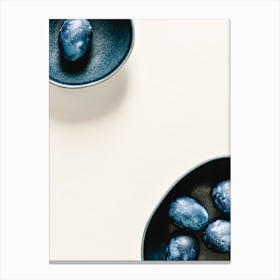 Blue Easter Eggs Canvas Print