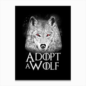 Adopt A Wolf Canvas Print