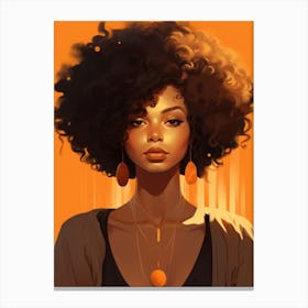 Afro Girl 9 Canvas Print