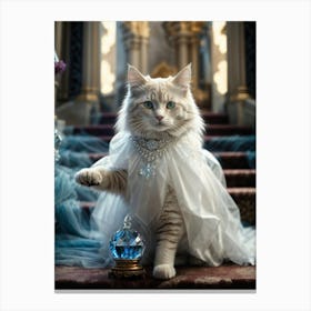 Cinderella Cat Canvas Print