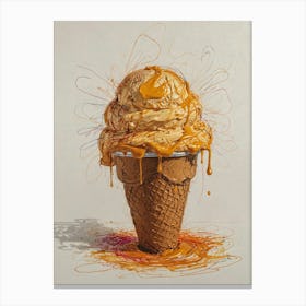 Ice Cream Cone 21 Canvas Print