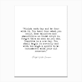 Ralph Waldo Quotes Canvas Print