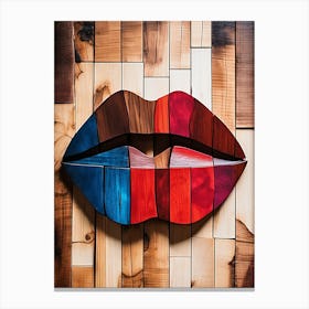 Lip Art Canvas Print