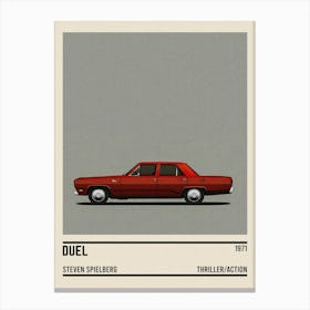 Duel Car Canvas Print