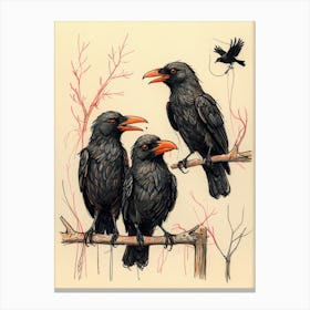 Crows 8 Canvas Print