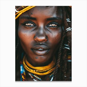 African Tribal Woman Canvas Print