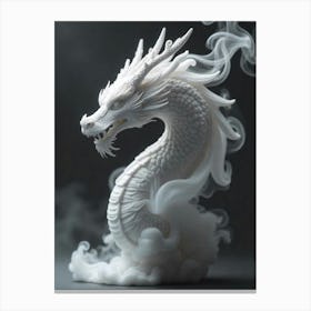 White Dragon Canvas Print