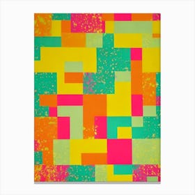 Abstract Orange And Pink Canvas Print
