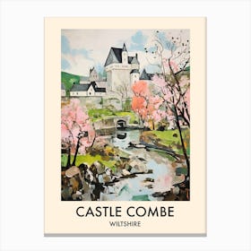 Castle Combe (Wiltshire) Painting 5 Travel Poster Canvas Print