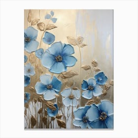 Blue Flowers 35 Canvas Print