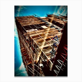 Building Under Construction Canvas Print