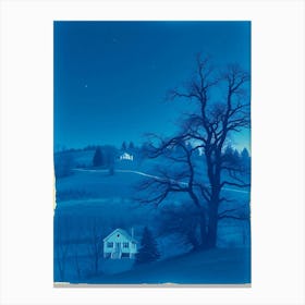 Night In The Country Canvas Print