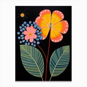 Lantana 3 Hilma Af Klint Inspired Flower Illustration Canvas Print