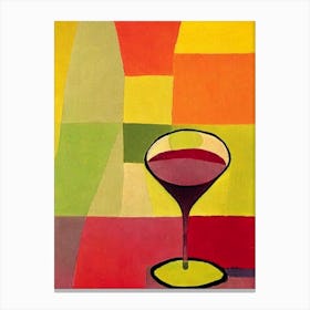 Catarratto Paul Klee Inspired Abstract Cocktail Poster Canvas Print