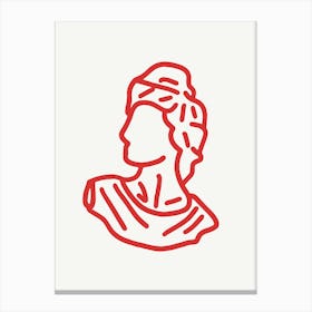 Bust Of A Woman Canvas Print