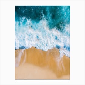 Aerial View Of The Beach Canvas Print