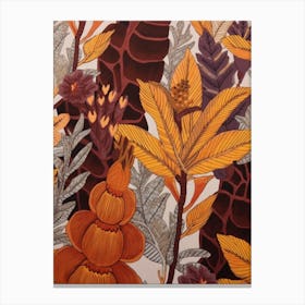 Fall Botanicals Foxglove 3 Canvas Print