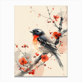 Chinese Bird Painting Canvas Print