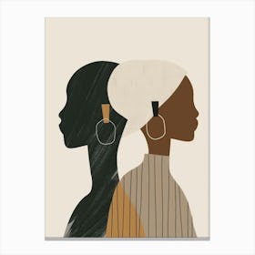 Portrait Of African Women Canvas Print