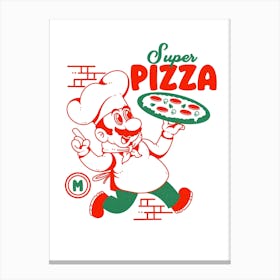 Super Pizza Canvas Print