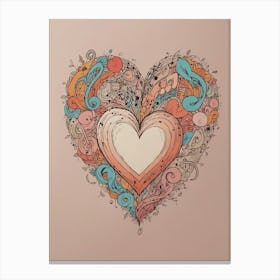 Heart Of Music 10 Canvas Print