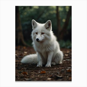 White Fox 3 Canvas Print