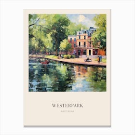 Westerpark Amsterdam Netherlands Vintage Cezanne Inspired Poster Canvas Print