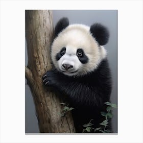 Panda Art In Realism Style 1 Canvas Print