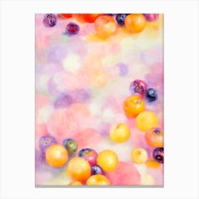 Blueberry Painting Fruit Canvas Print