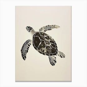 Minimalist Sea Turtle 1 Canvas Print